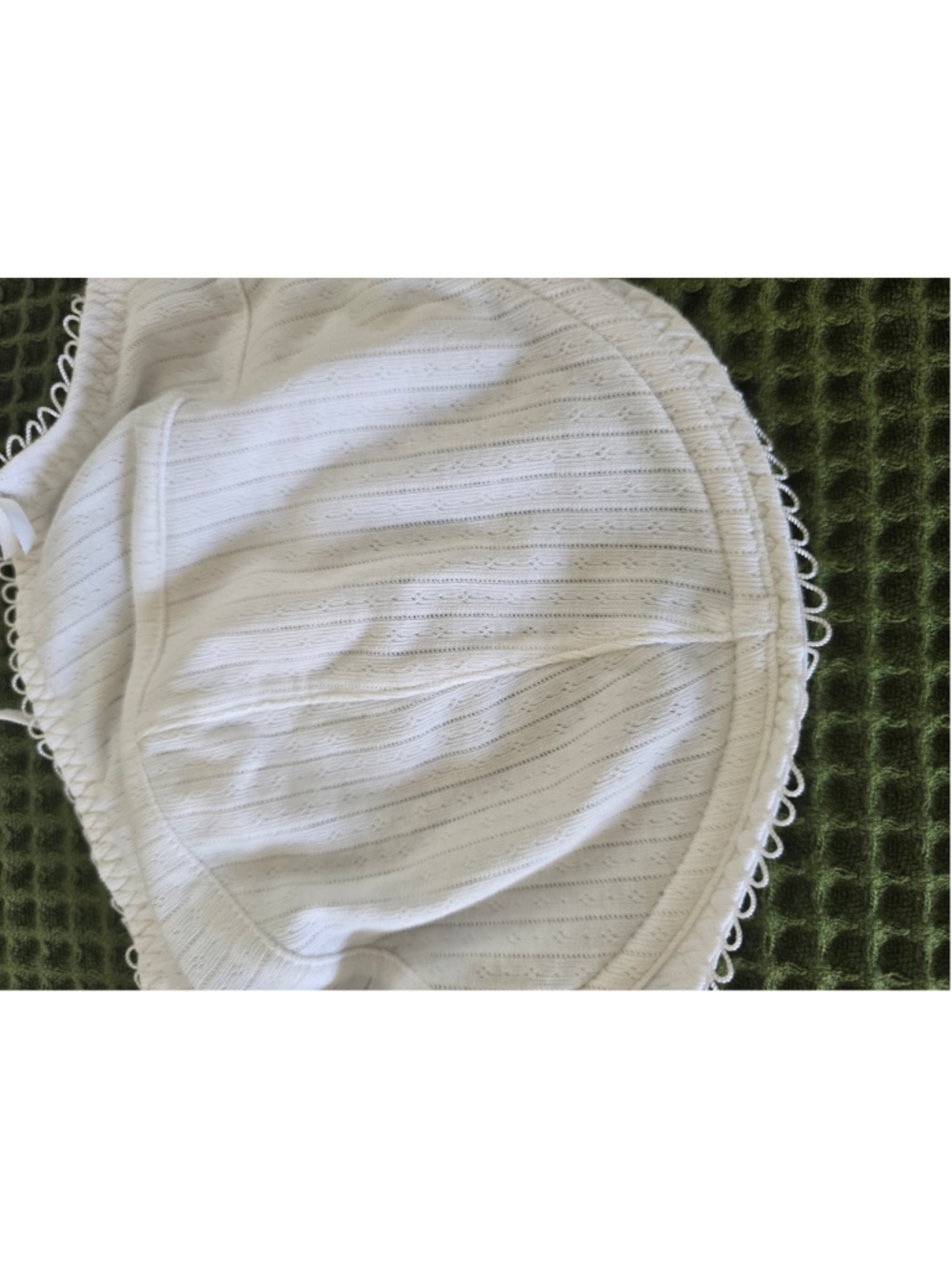 Skims pointelle cotton blend balconette bra size 40G - Picture 3 of 6